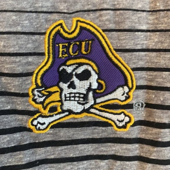 East Carolina University Pirates V neck T-shirt women’s size M New - Picture 3 of 6